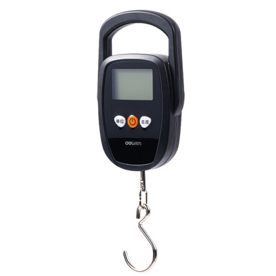 得力便携高精度手提秤50kg勾称小