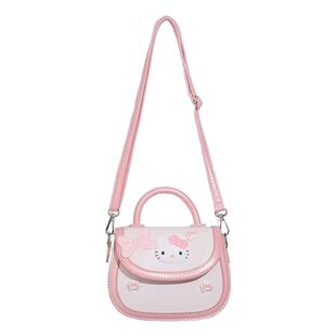 卡通KT猫儿童包包女可爱马鞍包2025新款日系饼干包手提单肩斜挎包