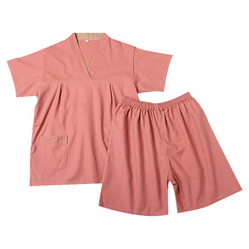 汗蒸服纯棉男女情侣浴袍厚料华夫格家居服高档贵宾服套装桑拿服足