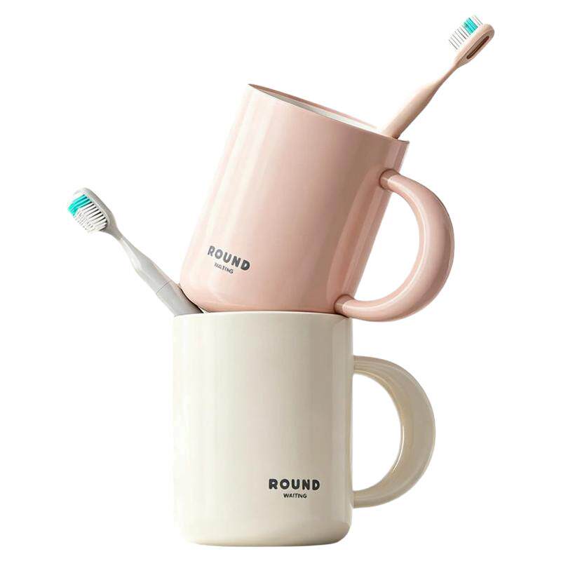 加厚防霉漱口杯牙刷杯子家庭装宽口漱口杯大口径双层刷牙杯洗漱杯
