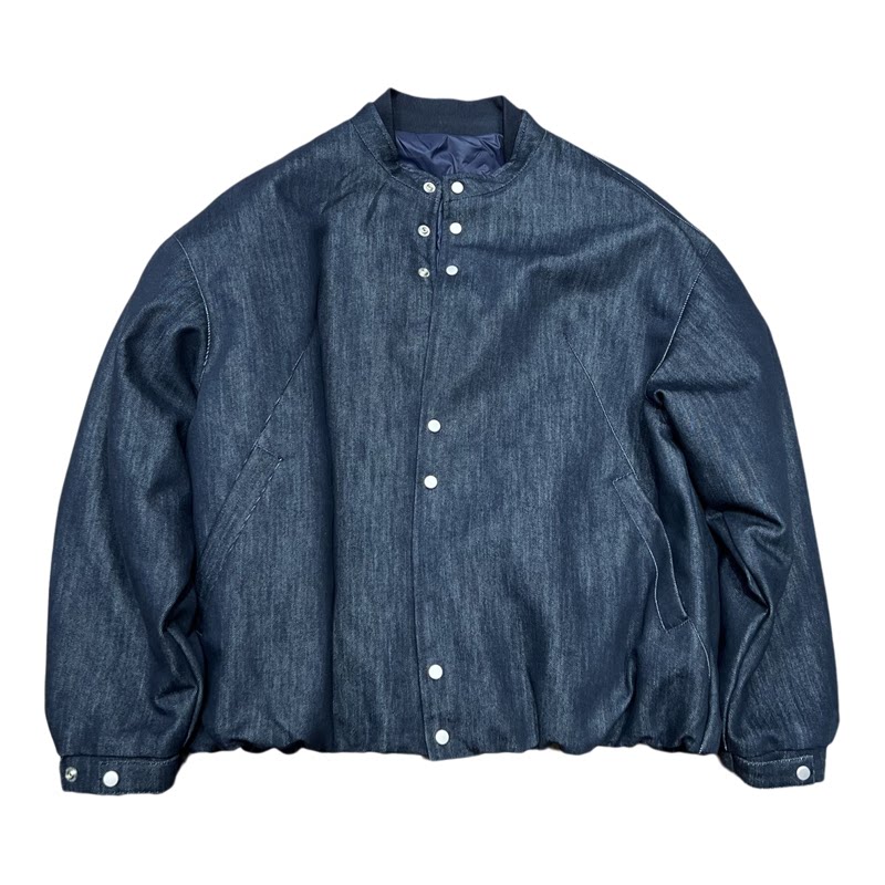 轻奢高级感立领牛仔羽绒服外套潮