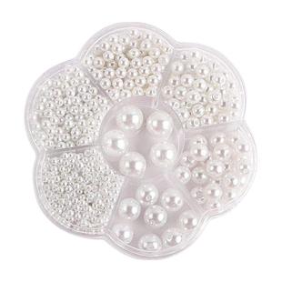 3-12mm混装有孔ABS仿珍珠DIY饰品配件材料塑料珠子串珠仿珍珠散珠