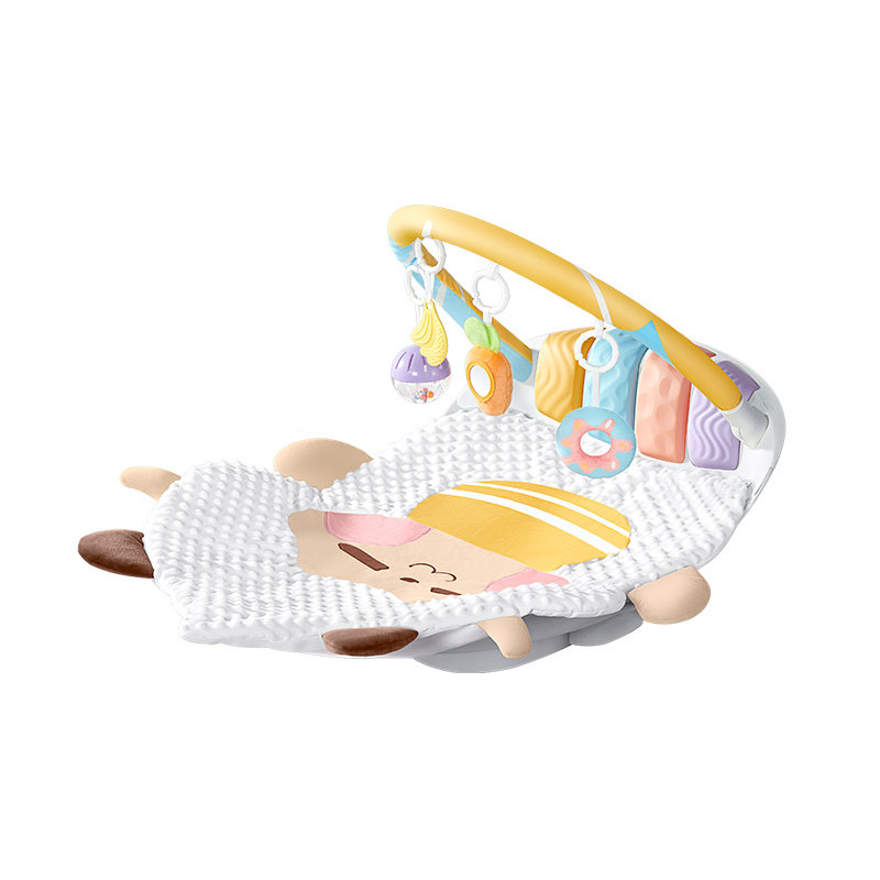 澳贝懒羊羊婴儿健身架摇摇乐摇椅0—6月音乐启蒙玩具新生儿见面礼