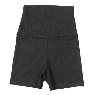 高腰无松紧春秋三分棉磨毛打底裤双层护肚裤暖腹短裤暖胃睡裤女弹