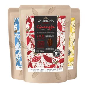 法芙娜原料法国进口黑巧克力豆币 零食纯可可脂家庭烘焙蛋糕250克