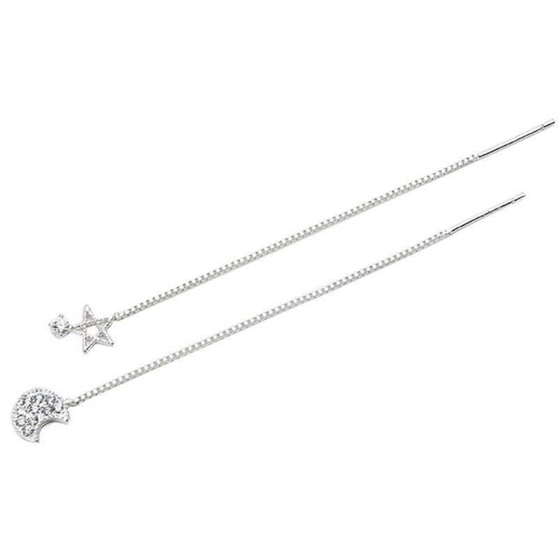 森系小星星月亮不对称少女风耳坠