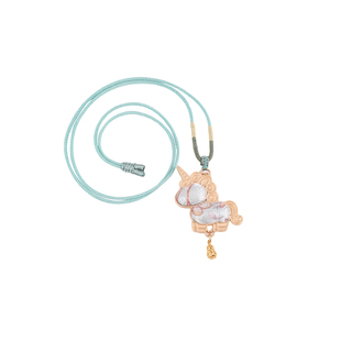 非遗宋锦diy配件手工材料包独角兽小马吊坠项链挂件马上有钱挂绳