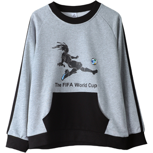 大男童卫衣麻灰色春秋款宽松中大童儿童上衣男孩套头卫衣13到15岁