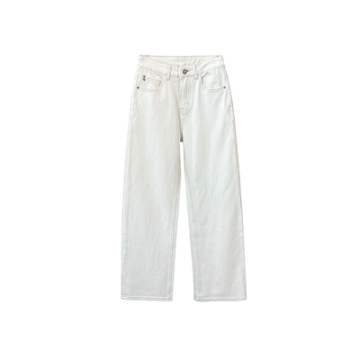 wan分推荐！~白色窄版直筒牛仔裤