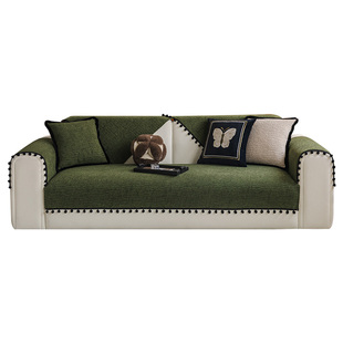 中古风沙发垫2025新款四季通用沙发坐垫高级感法式防滑套罩盖布巾