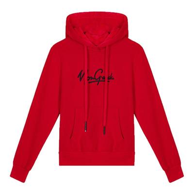 薄款ins韩版宽松风刺绣加绒卫衣