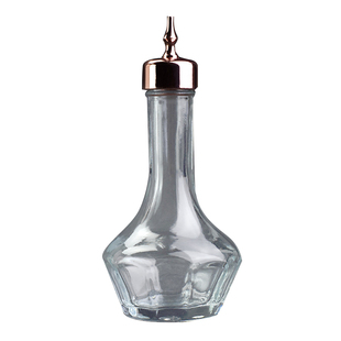 诺佰特日式苦精瓶苦艾瓶苦味瓶酒吧调酒玻璃瓶手工雕刻瓶