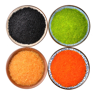 寿司鱼籽酱新鲜 即食鱼籽 蟹籽红黄黑绿鱼子寿司云吞食材配料400g