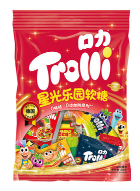 口力橡皮糖星光乐园酸小虫可乐瓶趣味造型软糖学生奖励儿童零食