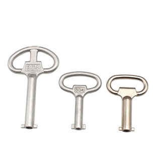 海坦MS705三角锁 一字转舌配电箱开关柜门垃圾箱不锈钢多功能钥匙