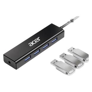 Acer/宏碁拓展坞usb3.0分线器usb转接头HUB集线器高速4口扩展坞适用于台式机笔记本电脑转换器延长线多口扩展