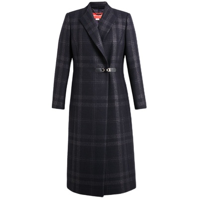 皮尔卡丹女装中长款通勤毛呢大衣