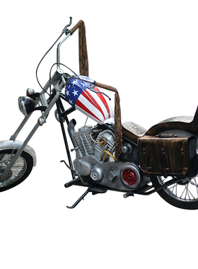 美式风大空间场地气派摩托车模型