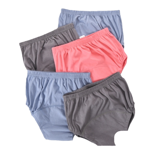 成人隔尿内裤老人男女尿失禁护理裤头防侧漏尿不湿布尿裤纯棉可洗