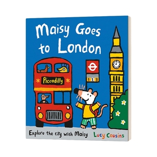 英文原版 Maisy Goes to London 小鼠波波 梅西去伦敦 绘本 英文版 进口英语原版书籍