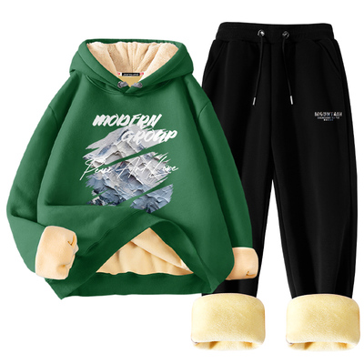 真维斯冬季卫衣男款青少年套装男