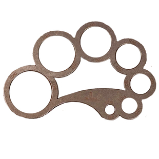 Nattools小号曲线板 圈圈尺 圆角模板手工DIY皮革工具绘图模板