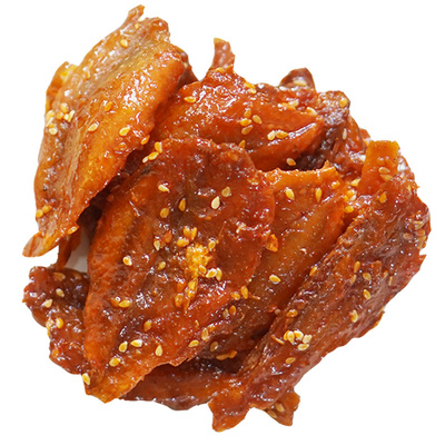 平潭特产即食香辣红娘鱼片
