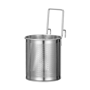 304不锈钢火锅漏勺烫猪脑勺粉丝脑花漏过滤网带筛挂钩捞煮面漏斗