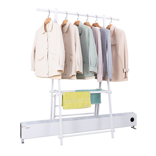 踢脚线取暖器专用烘衣架落地折叠晾衣架室内家用油汀烘衣架晒衣架