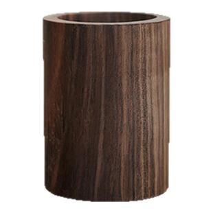 北美黑胡桃木茶道零配收纳筒茶刀茶夹茶则拨茶匙勺收纳桶实木笔筒