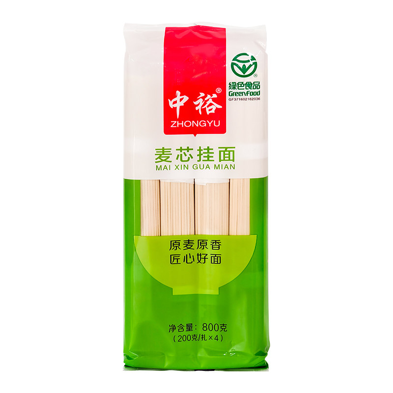 中裕面条山东北方麦芯挂面800g*3