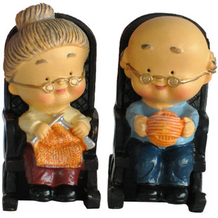 祝寿蛋糕装饰3D立体寿星公寿星婆寿桃玩偶人偶金婚老人生日礼物