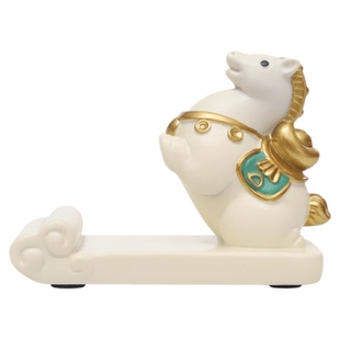 2026马年马上有钱手机支架吉祥物生肖小马摆件桌面装饰品新年礼物