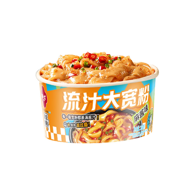 田小花碗装流汁大宽粉免煮冲泡午餐麻酱酸辣红油宿舍方便速食宵夜
