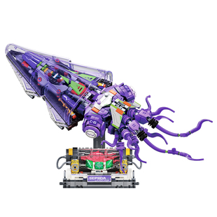 未及积木银刃乌贼拼装益智潮玩玩具摆件男生手工diy礼物