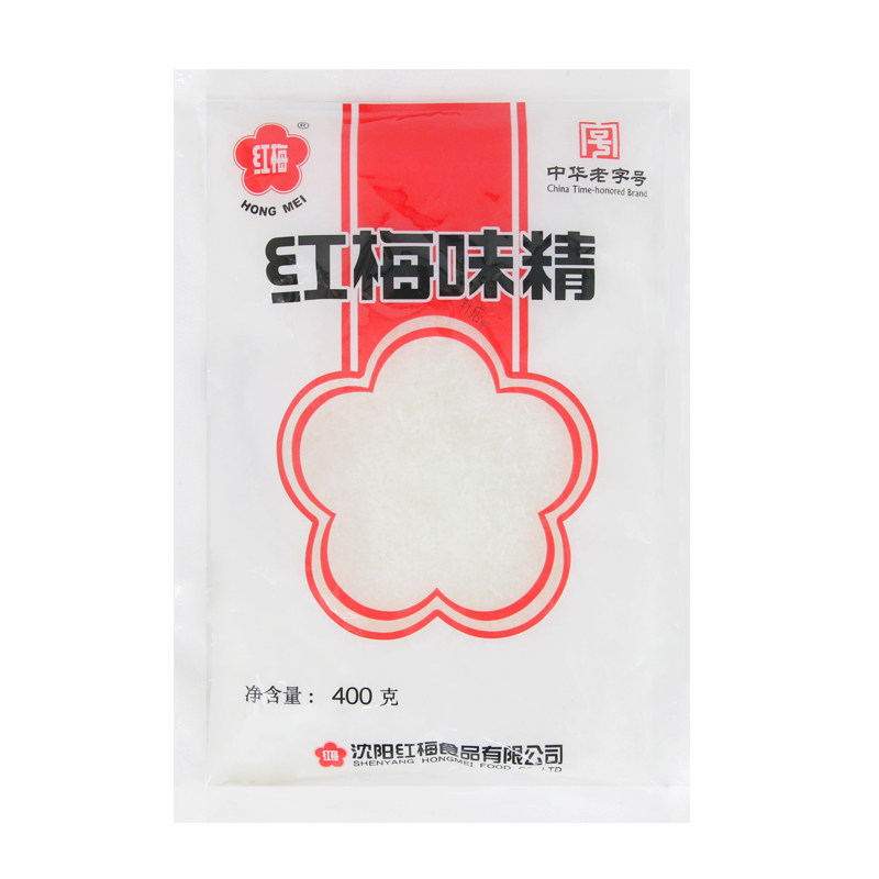 红梅味精400g家用炒菜凉拌煲汤调馅提鲜调味料谷氨酸钠80%老字号