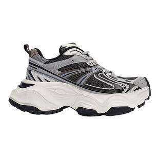 UDV2024春夏拼接材质撞色老爹鞋圆头厚底运动风女鞋潮酷学生鞋