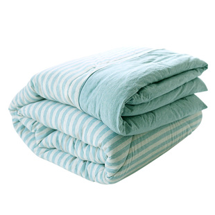 断码! 处理!出口日本裸睡全棉天竺棉被子纯棉针织棉绗缝被空调被