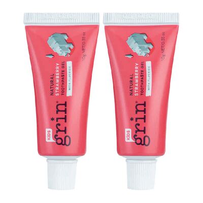 grin儿童含氟牙膏草莓味20g