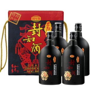 旦阳牌黄酒 养生糯米酒封缸酒十年陈事事如意甜型 礼盒500mL*4瓶