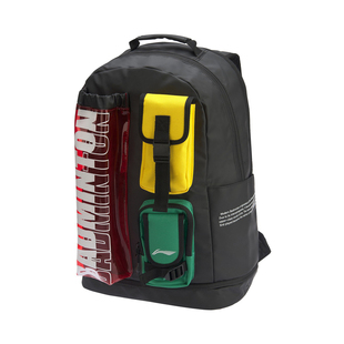 李宁双肩包男士女士新款羽毛球系列轻便中大学生大容量背包运动包