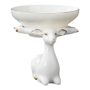 羊脂玉白瓷茶具海豚茶漏托茶滤泡茶器套组茶滤茶器茶叶过滤网茶隔