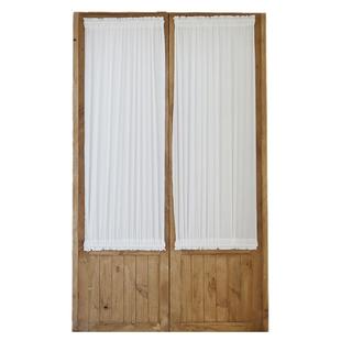 祖母破旧的木框玻璃门必搭透光不透人绷纱门帘复古怀旧可定制粘贴