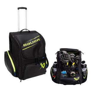 新款鲍尔 ELITE冰球护具包包尔儿童青少年可背带轮子轱辘装备包