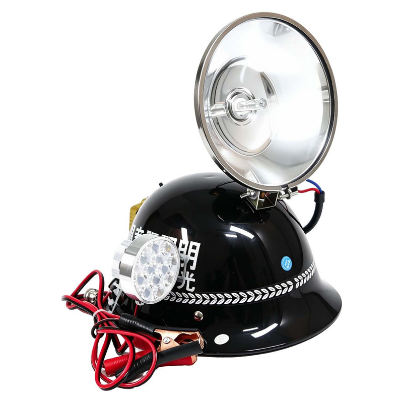 俱竞阳外接12V-24V头盔式氙气灯