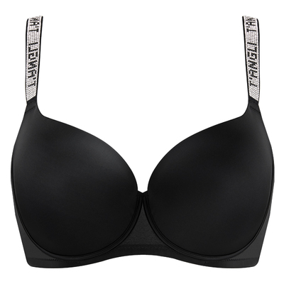 字母肩带圆圆杯文胸无痕聚拢收副乳上托防下垂大胸显小内衣女夏薄