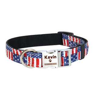 狗狗项圈狗牌定制防丢名牌刻字铃铛中大型犬柯基拉布拉多金毛脖圈