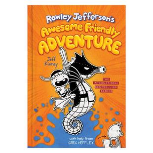罗利杰斐逊历险记 英文原版 Rowley Jefferson's Awesome Friendly Adventure 漫画 Jeff Kinney 搭杰斐逊恐怖故事集 小鬼头日记