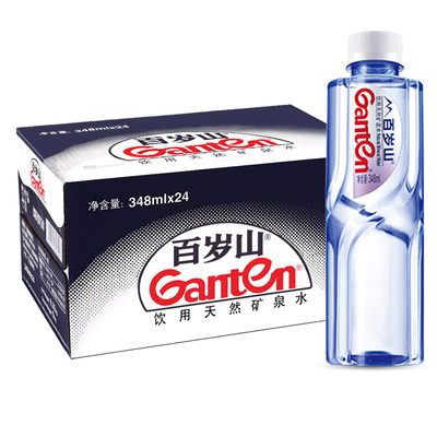 百岁山天然矿泉水348ml24小瓶箱