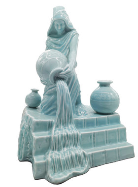 水瓶座陶瓷装饰现代客厅艺术摆件